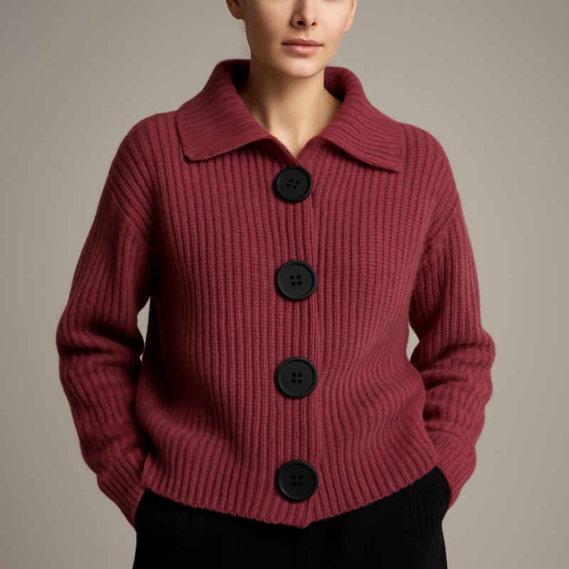 Coraline Knit Cardigan with Charming Button Details