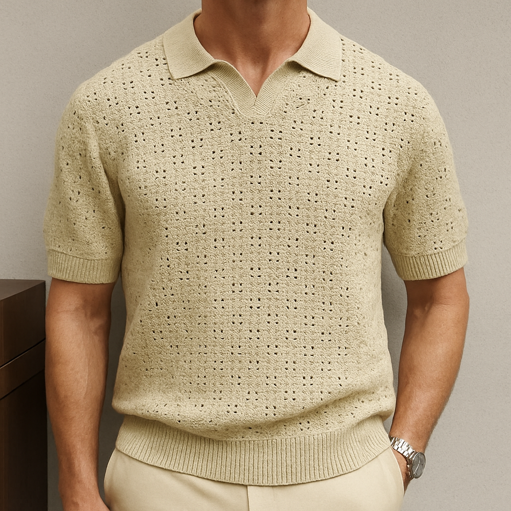 Men’s Knitted Polo - Fashion Luxury Outlet