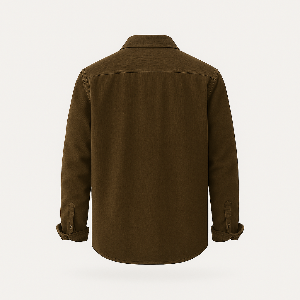 Men’s Corduroy Button-Up Shirt - Fashion Luxury Outlet
