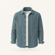Men’s Corduroy Button-Up Shirt - Fashion Luxury Outlet