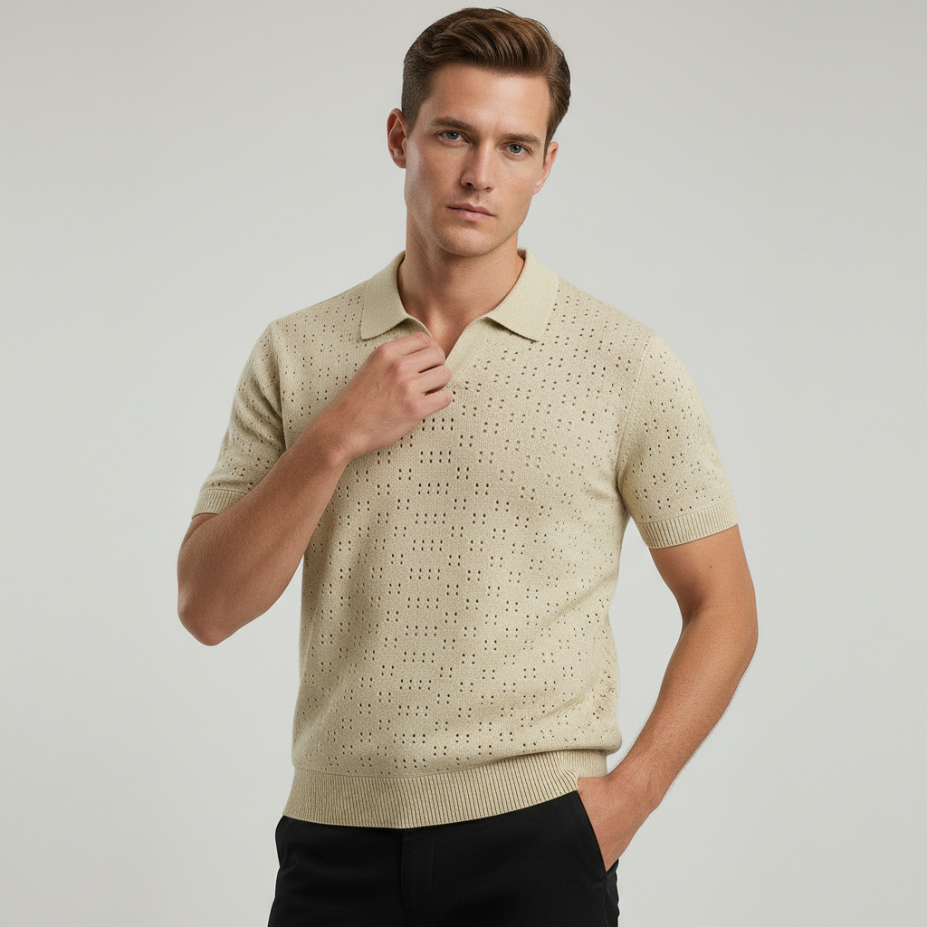 Men’s Knitted Polo - Fashion Luxury Outlet